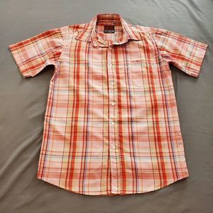 Short Sleeve Plaid Button Up